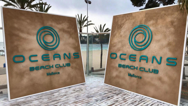 CARTELES OCEANS-fondo texturado arena -Mallorca