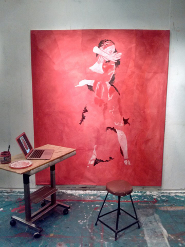 MURAL BAILAORA FLAMENCA - EN PROCESO