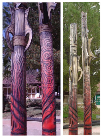 PARQUE ACUATICO - ESCENOGRAFIA - TOTEMS
